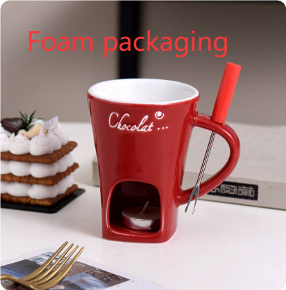 Fondue Mug Set Personal Mini Fondue Pots Chocolate Cheese Ice Cream Fondue Maker