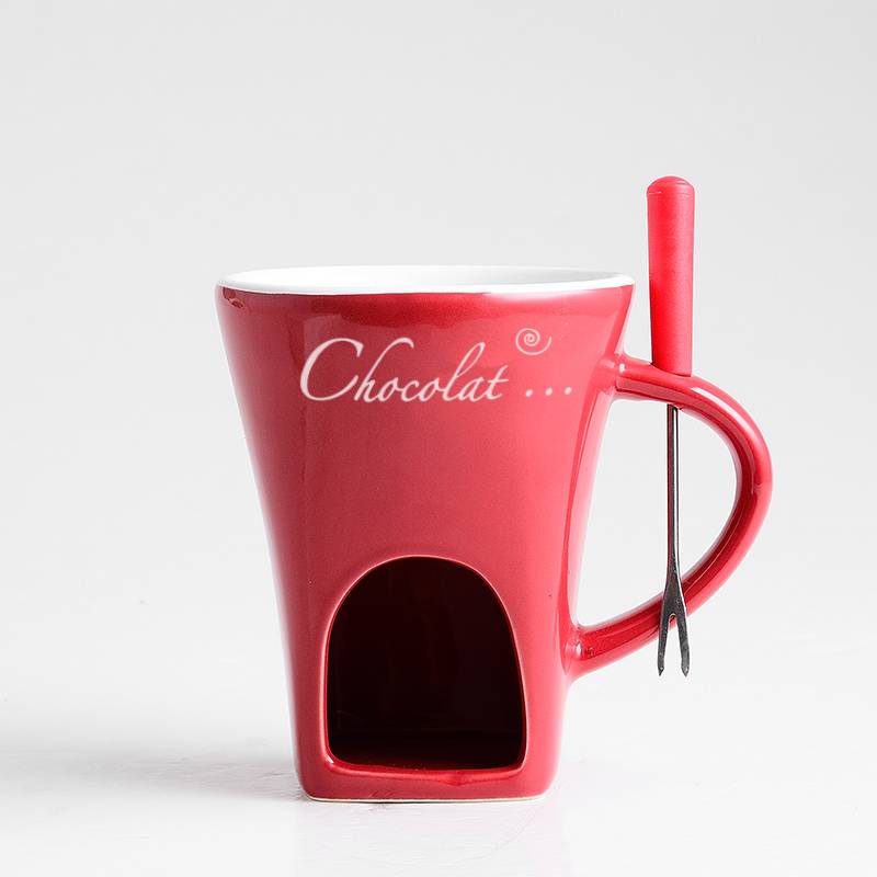 Fondue Mug Set Personal Mini Fondue Pots Chocolate Cheese Ice Cream Fondue Maker
