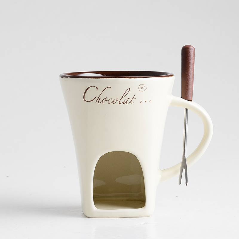 Fondue Mug Set Personal Mini Fondue Pots Chocolate Cheese Ice Cream Fondue Maker