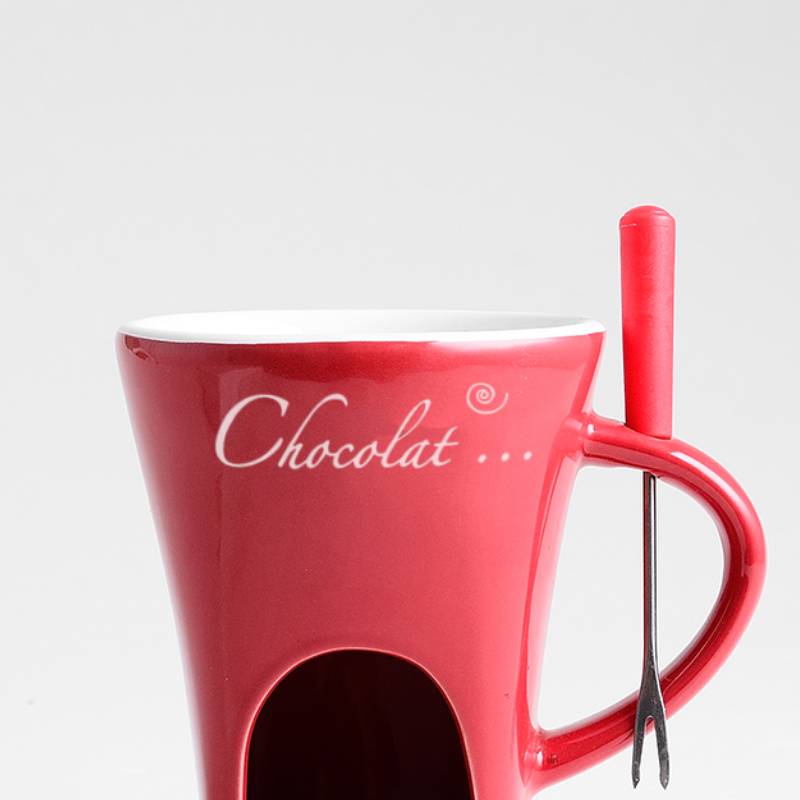Fondue Mug Set Personal Mini Fondue Pots Chocolate Cheese Ice Cream Fondue Maker
